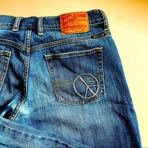 Cute pair of peace sign Lucky Jeans